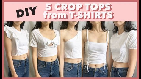 shirt to crop top conversion.